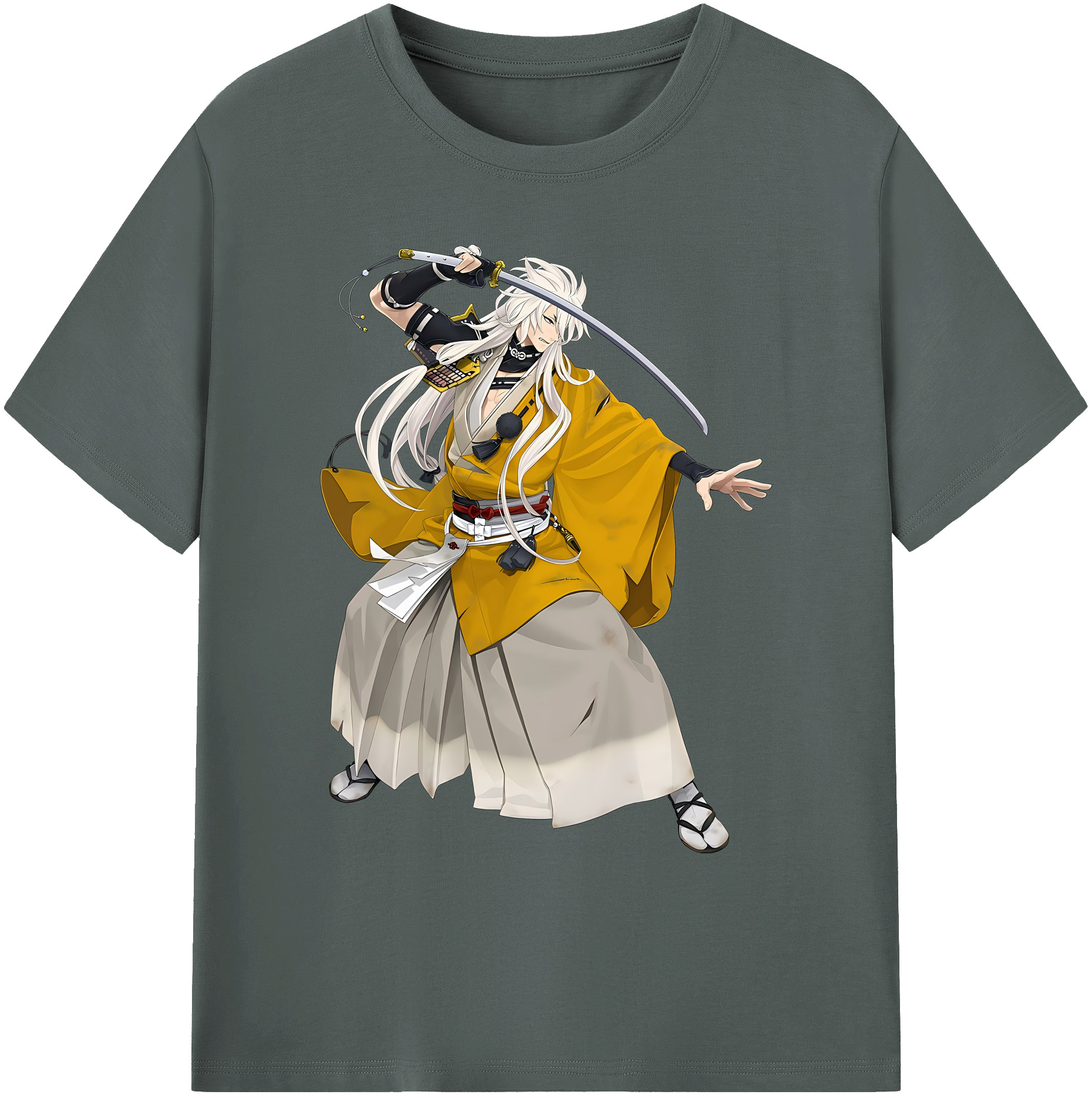 （画像用） 刀剣乱舞 Touken Ranbu 綿100％ メンズ半袖Tシャツ｜肌触りやわらか＆通気性